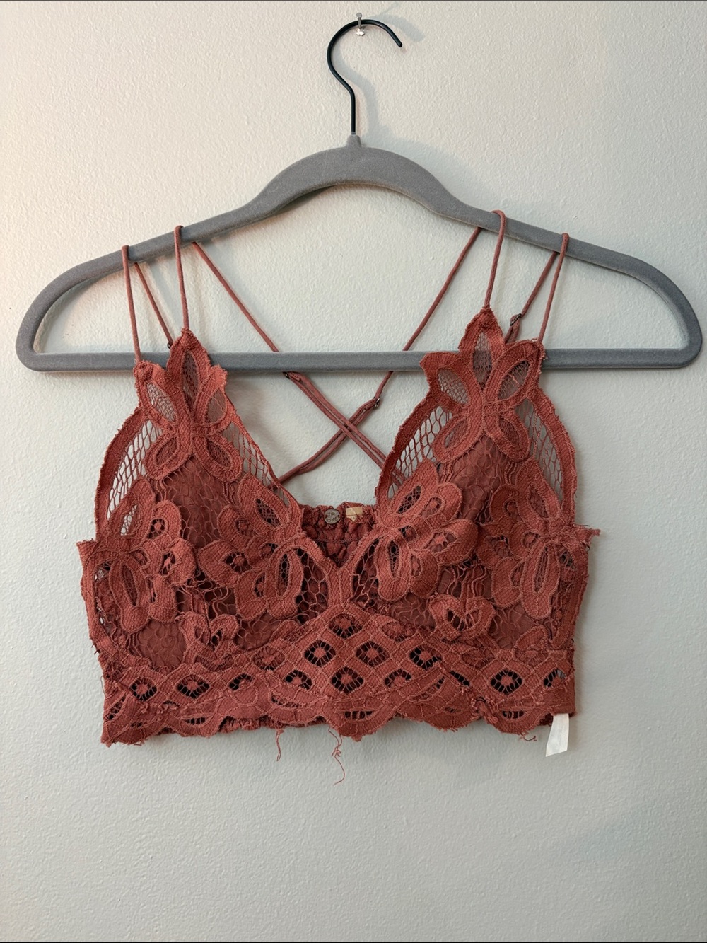 Free People Rust Lace Bralette